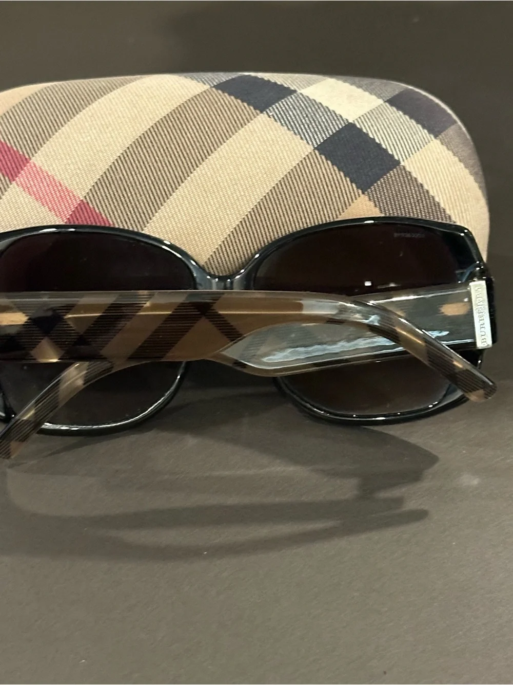 Women's Burberry Oversized Lens Sunglasses - Black